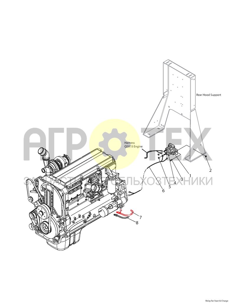 Чертеж Реле стартера HHT (3BE10)